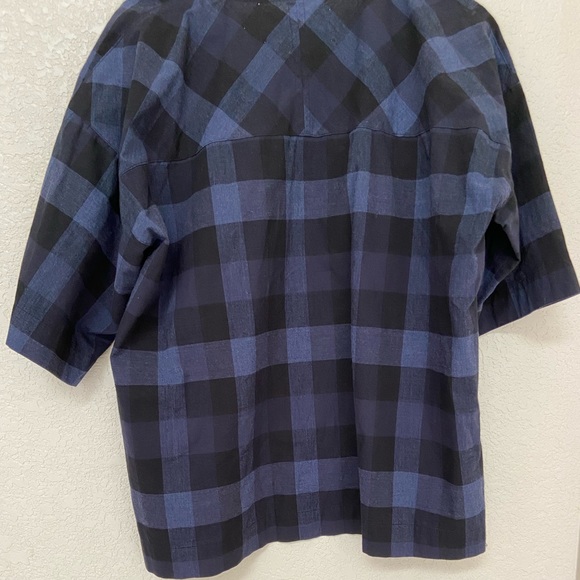 Études black and blue gingham blouse - Picture 2 of 3